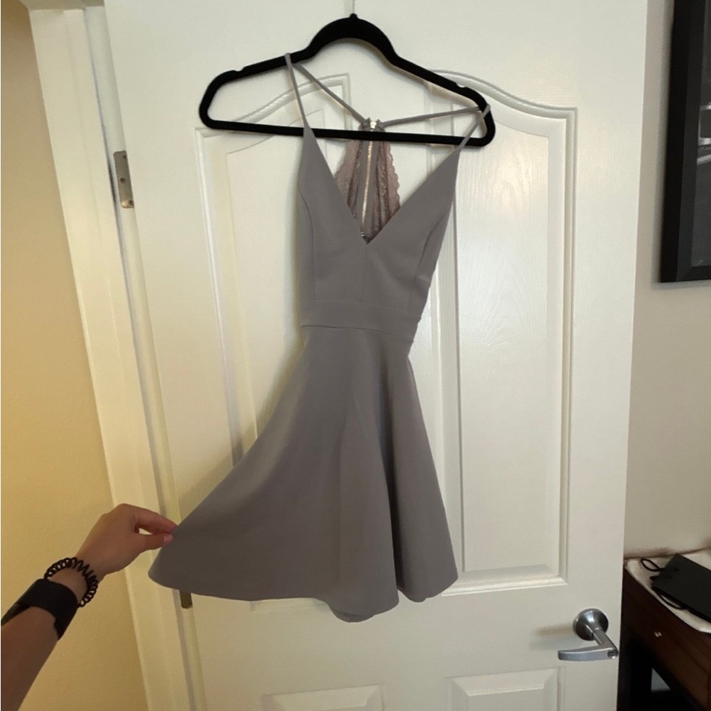 Dainty Hooligan Grey Mini Dress